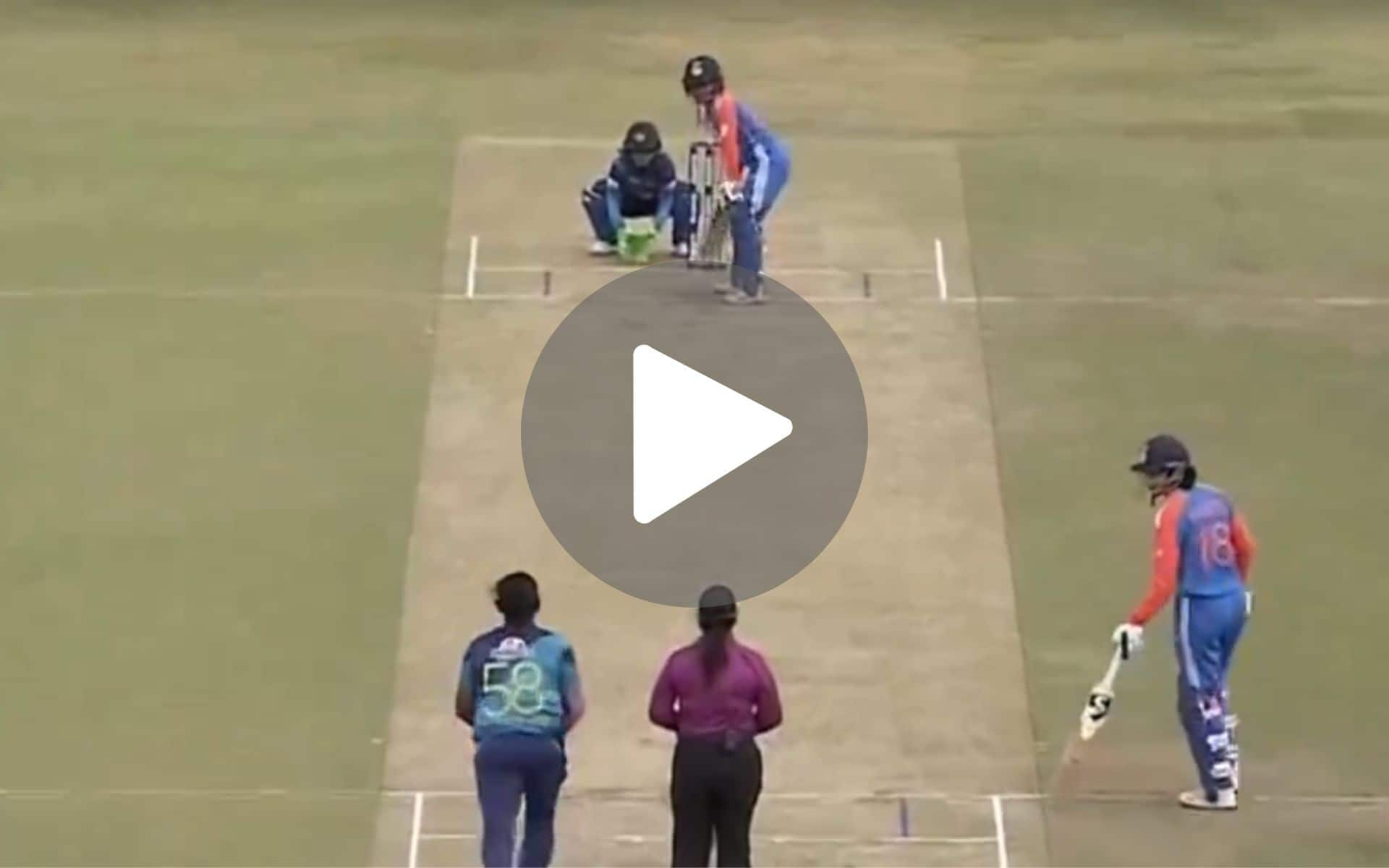 [Watch] Chamari Athapaththu, SL's One-Woman Army Deceives Uma Chetry With Brilliant Off-Break